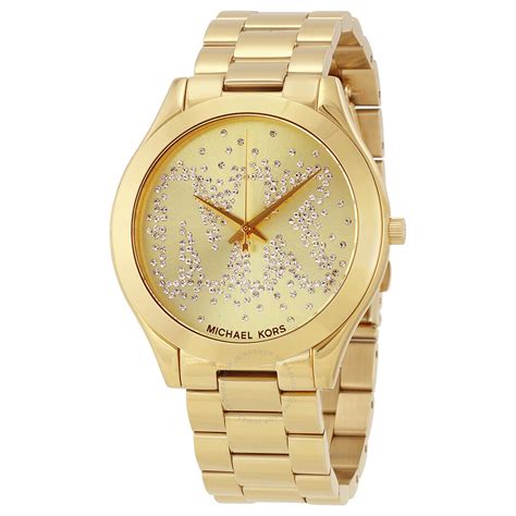 michael kors runway baguette watch|Oversized Slim Runway Beige Gold.